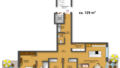 Grundriss mit m²