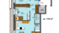 Grundriss mit m²