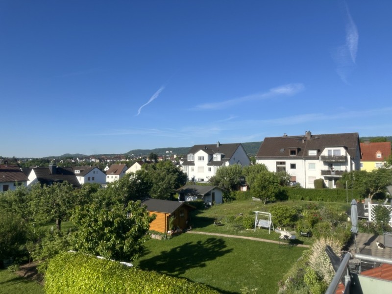 Blick vom Balkon