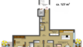 Grundriss mit m²